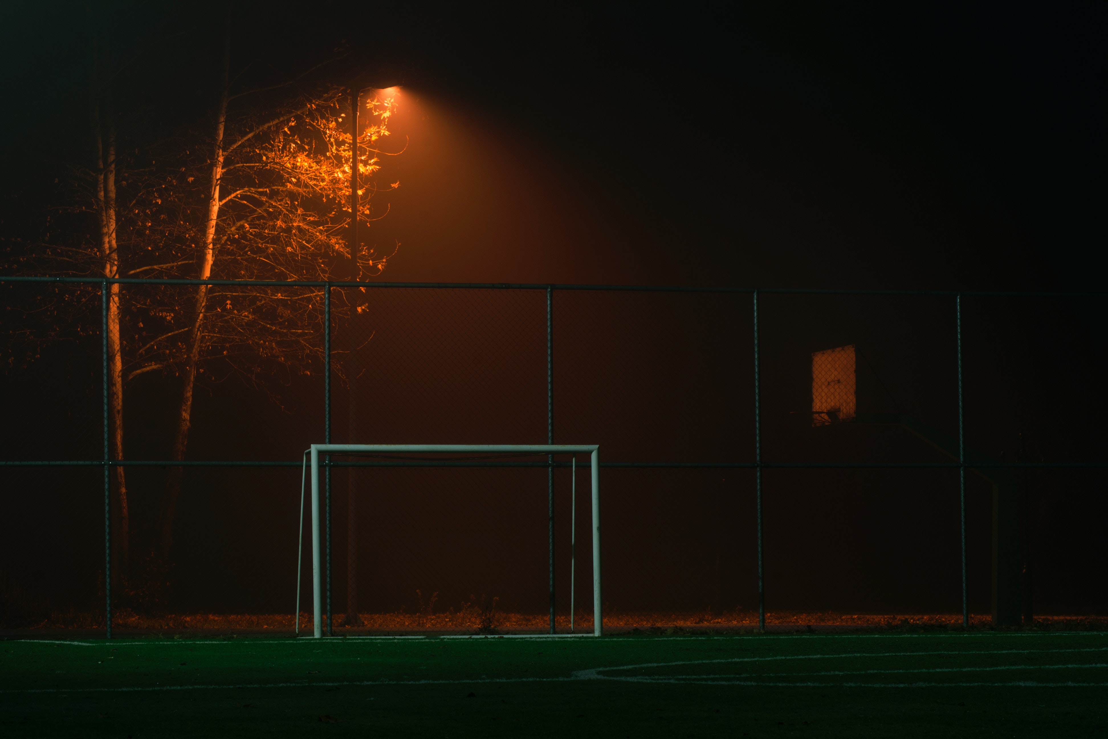 Football Field At Night Wallpapers