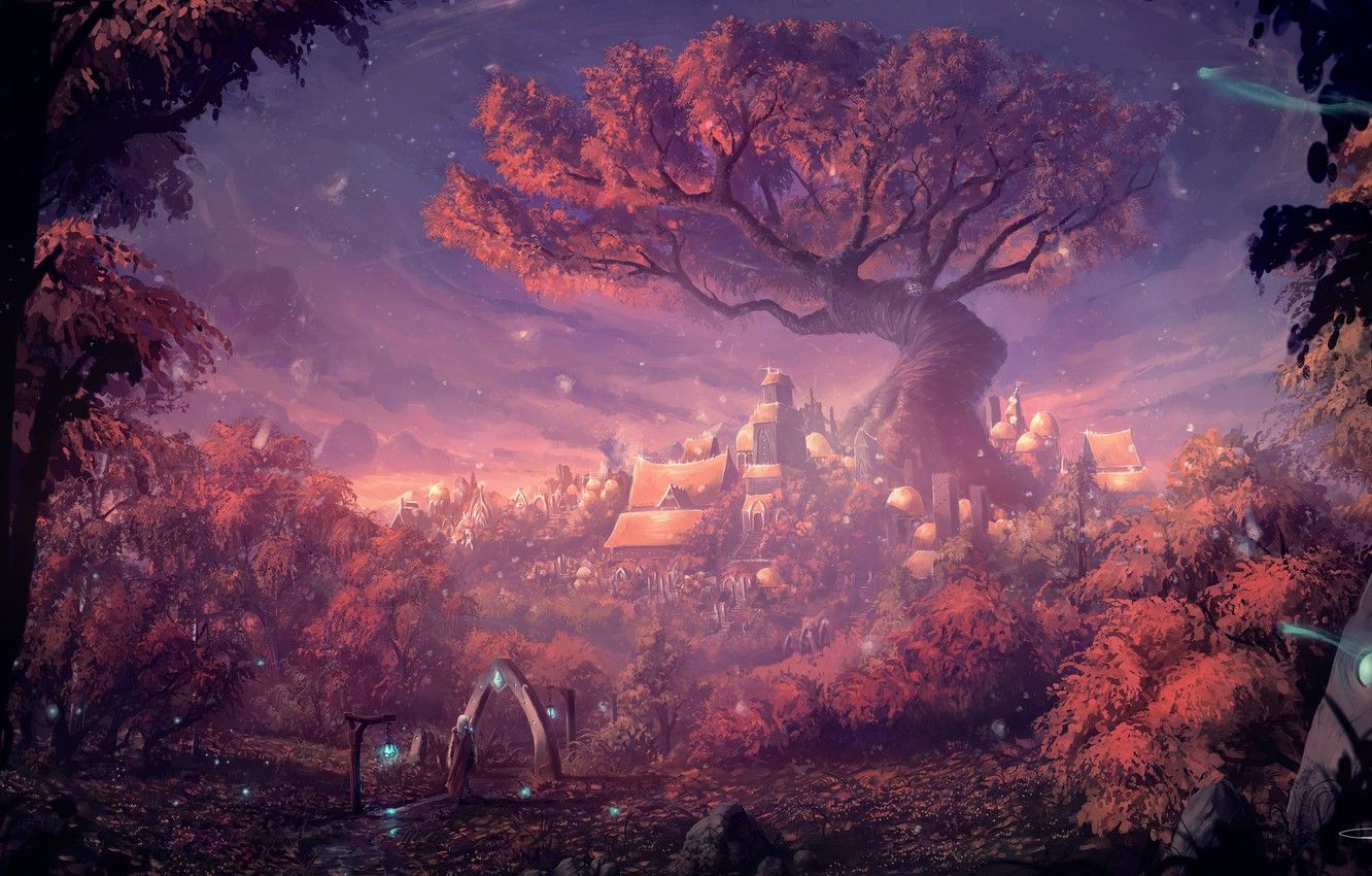 Forest City Fantasy Wallpapers