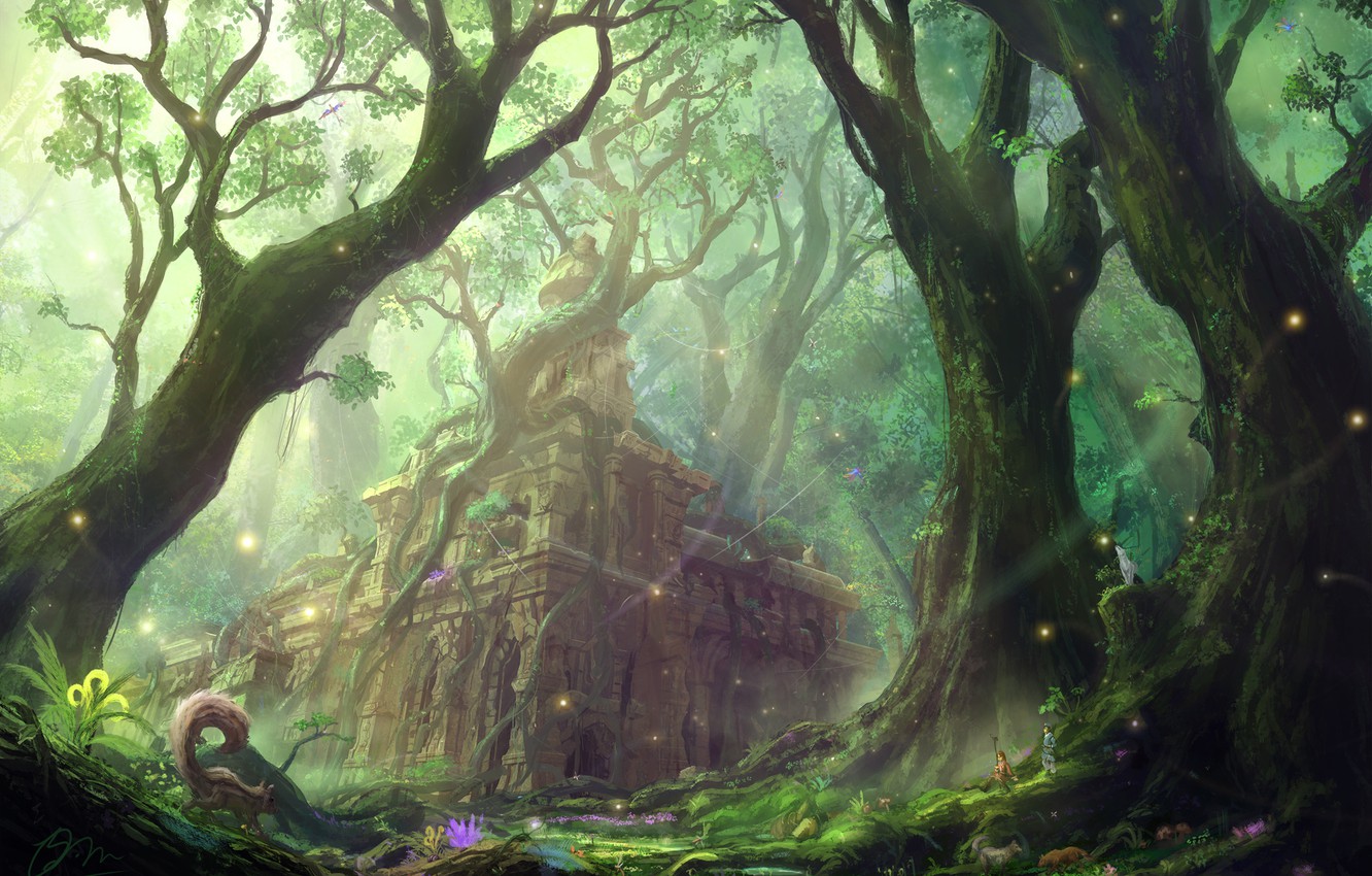 Forest Palace Wallpapers