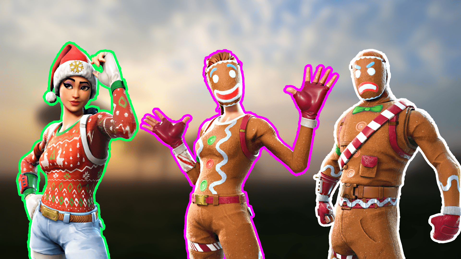 Fortnite Christmas Skins Wallpapers