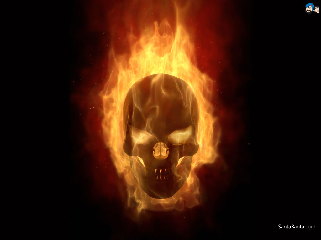 Full Hd Fire Skull Wallpapers