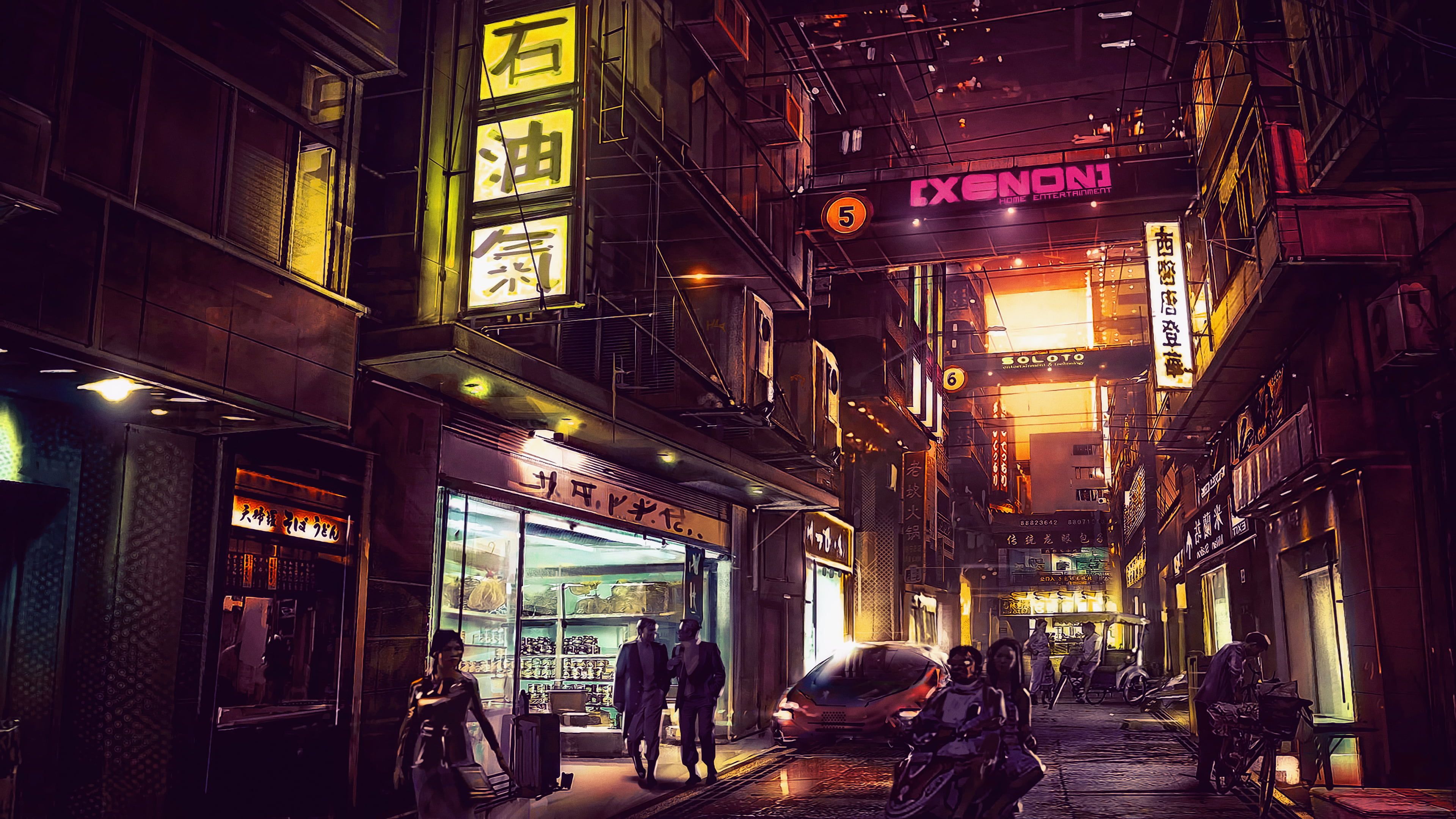 Futuristic City Streets Wallpapers