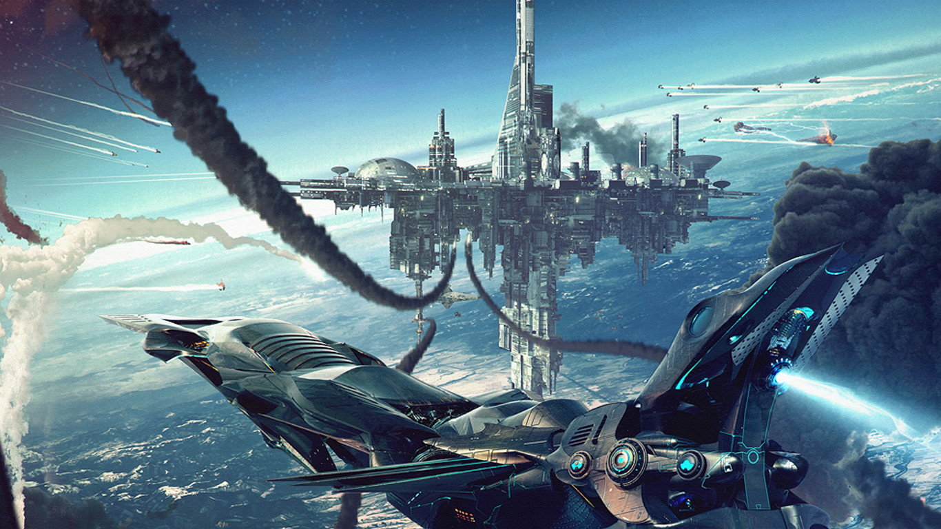 Futuristic Spaceship Wallpapers