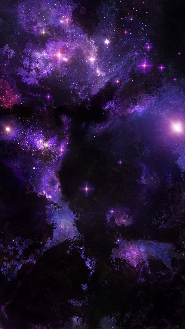 Galaxy Black And Purple Wallpapers