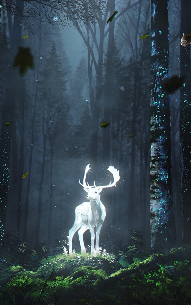 Galaxy Deer Wallpapers