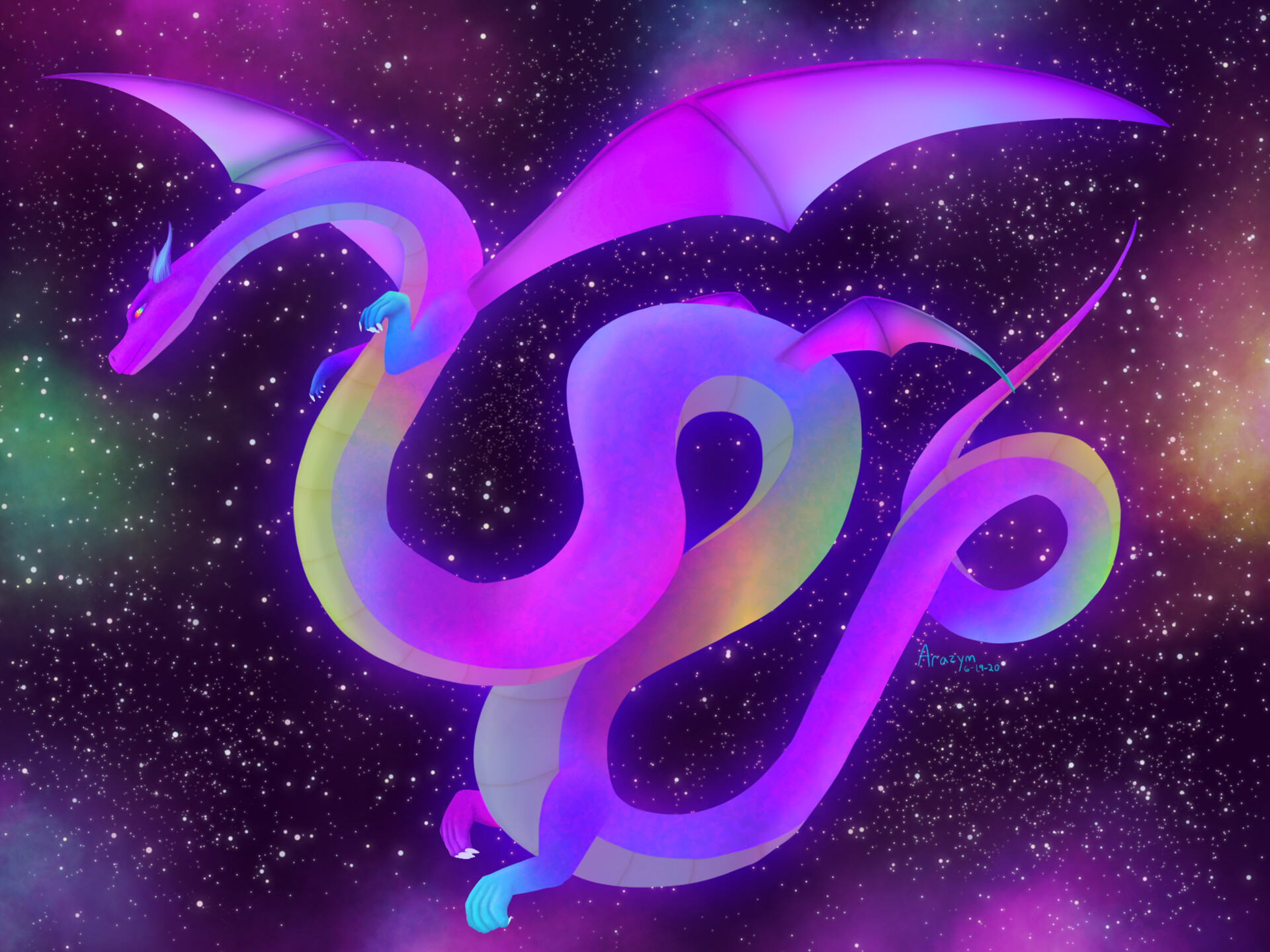 Galaxy Dragons Wallpapers