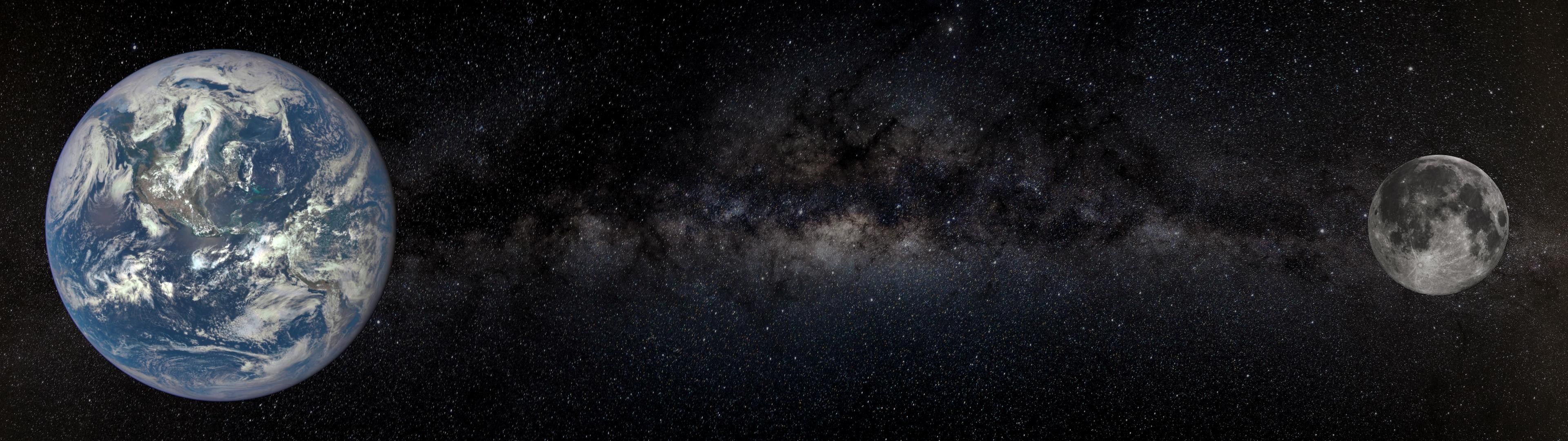 Galaxy Dual Monitor Wallpapers