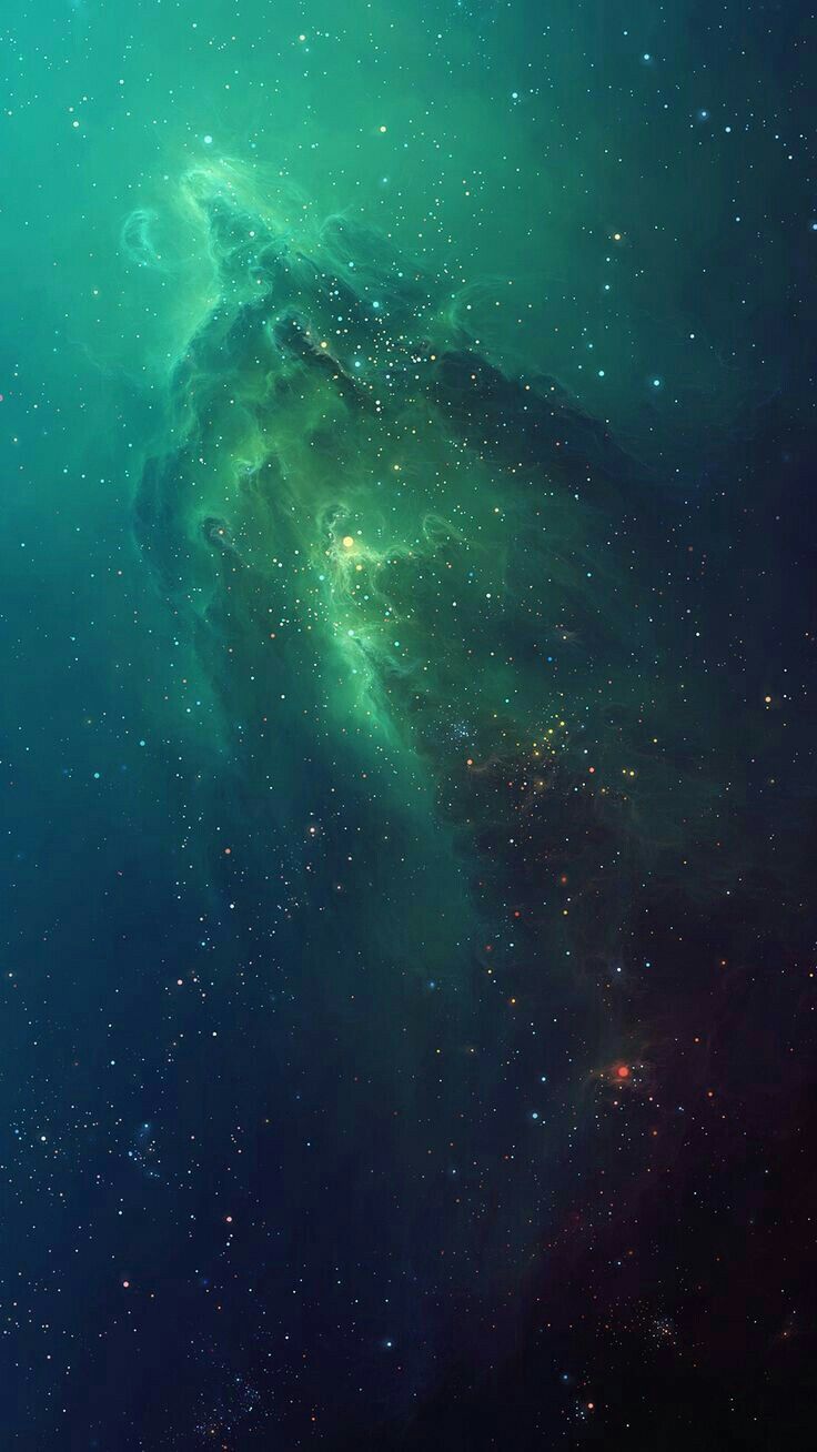 Galaxy Green Space Wallpapers