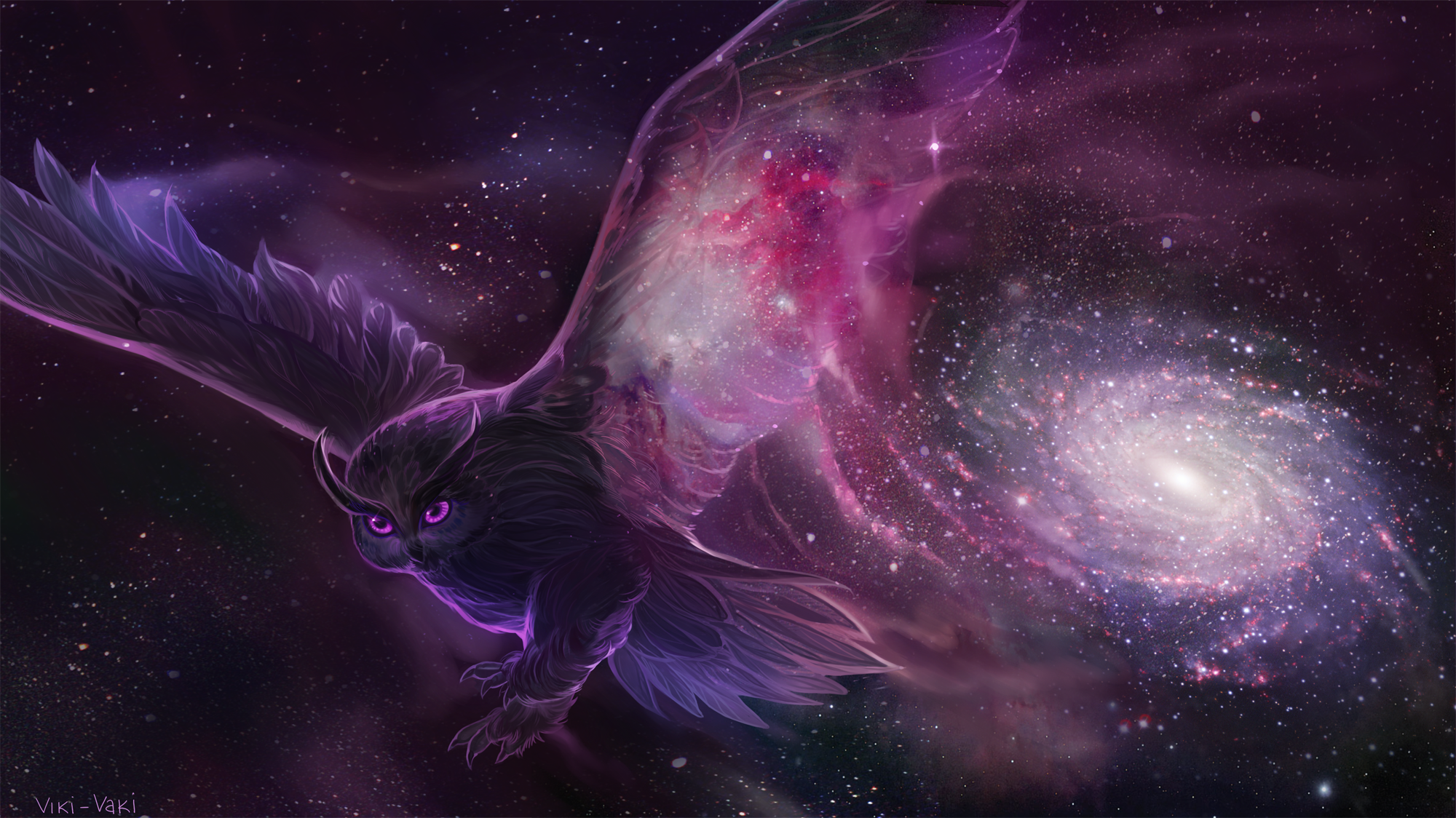 Galaxy Owl Wallpapers