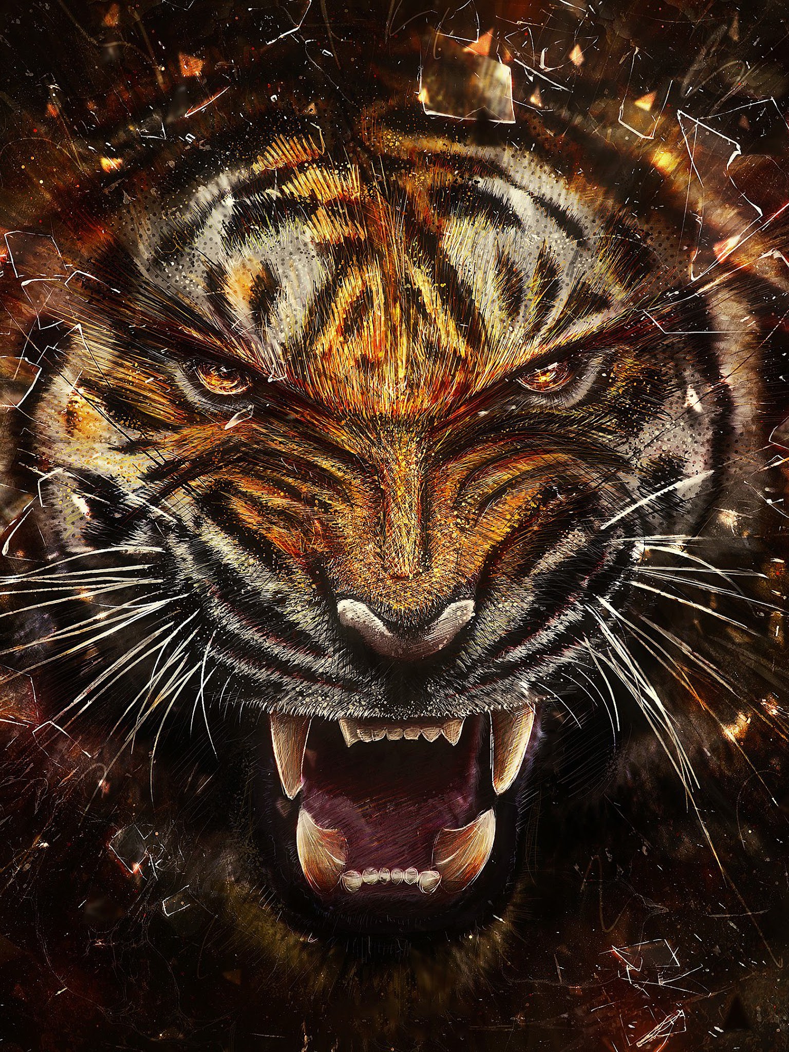 Galaxy Tiger Wallpapers