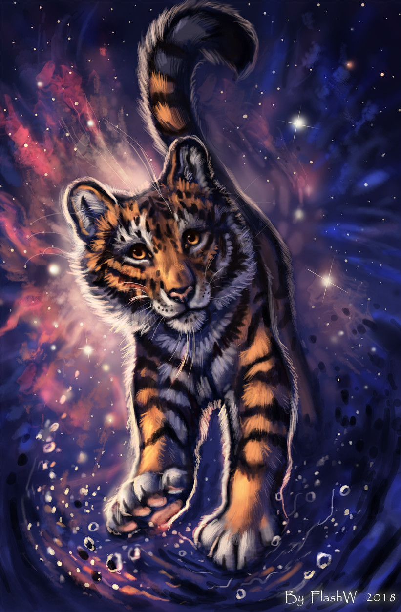 Galaxy Tiger Wallpapers