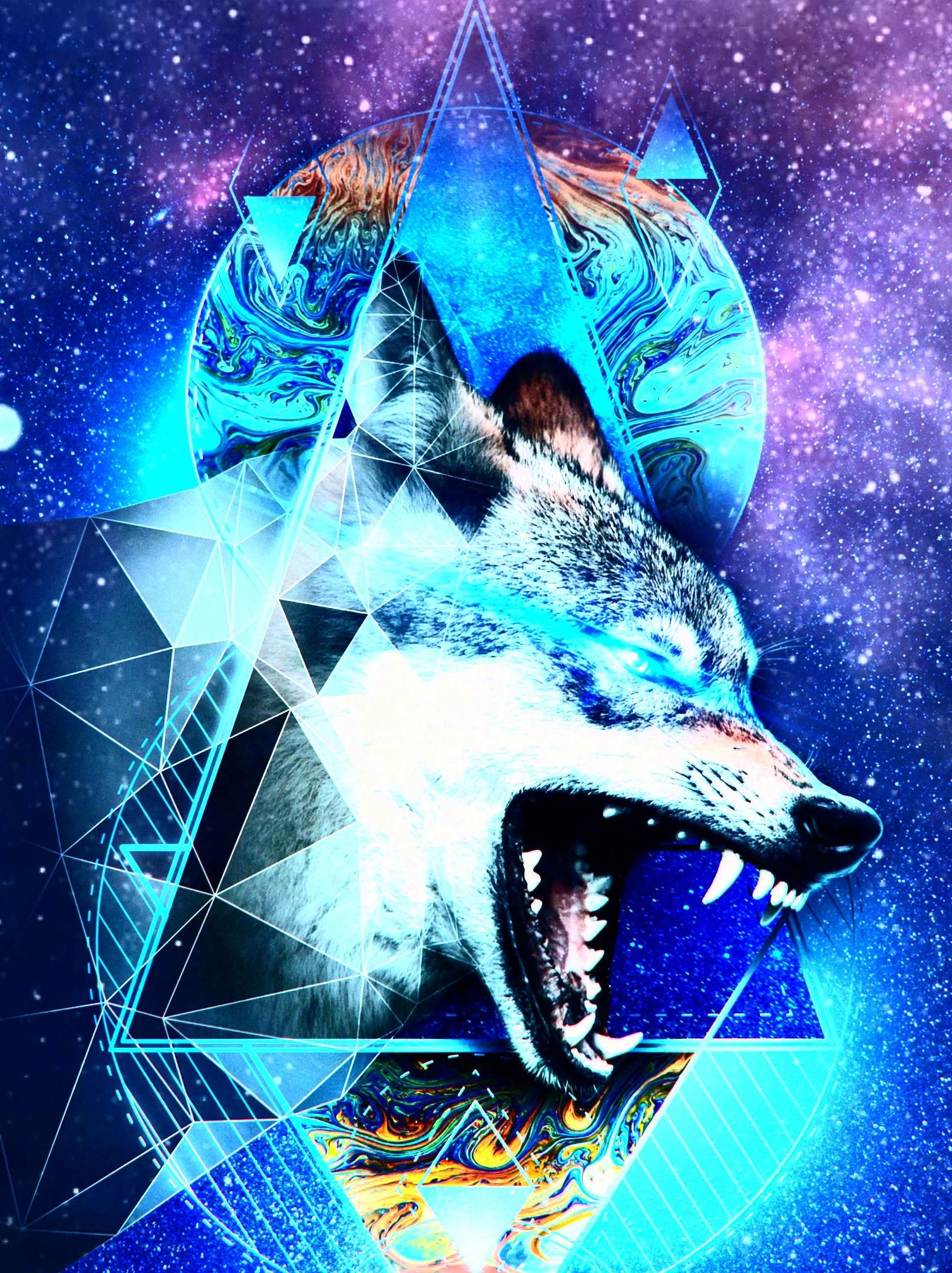 Galaxy Wolf Cool Wallpapers