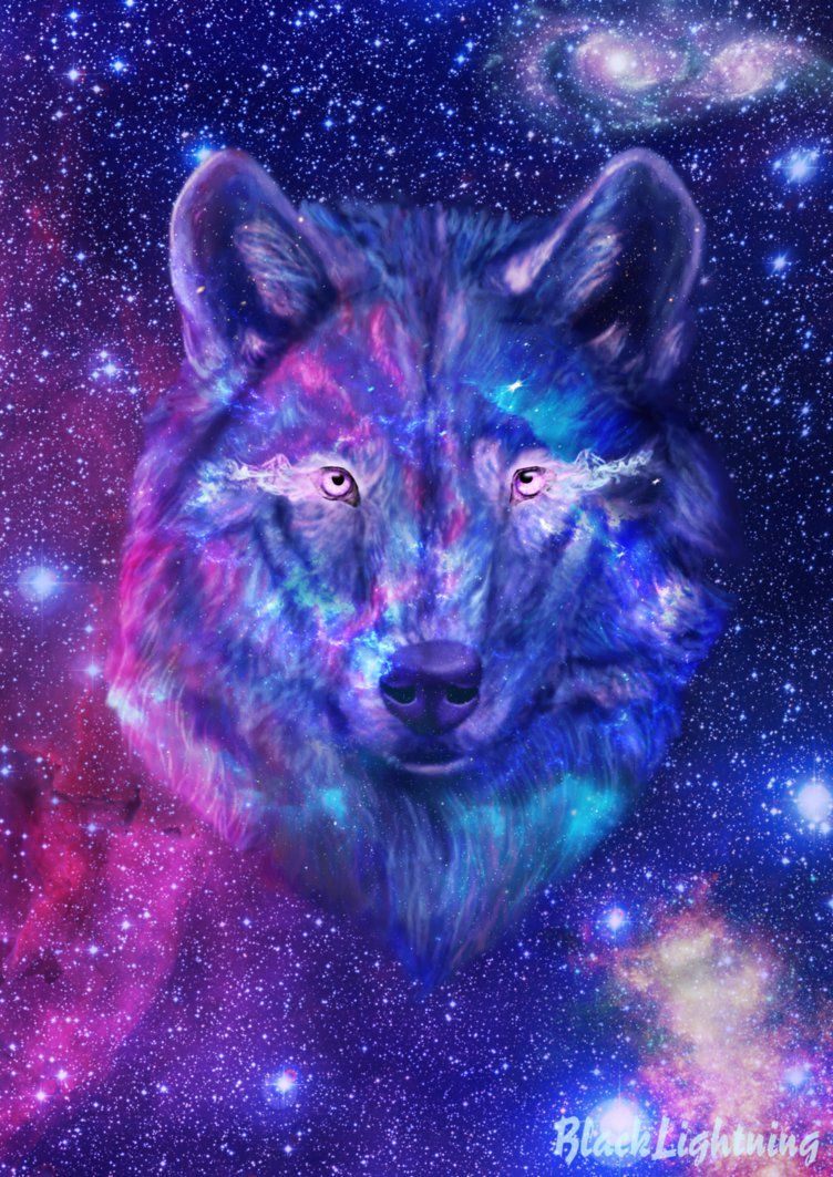 Galaxy Wolf Girl Wallpapers