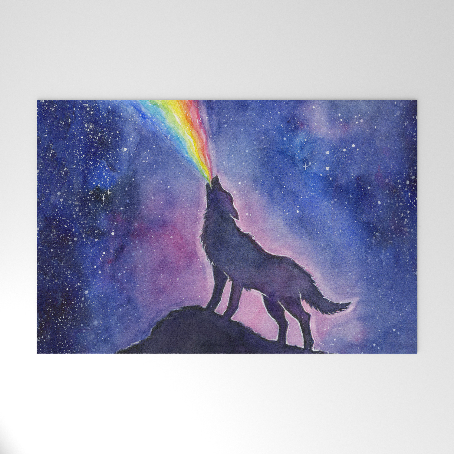 Galaxy Wolf Howling Wallpapers