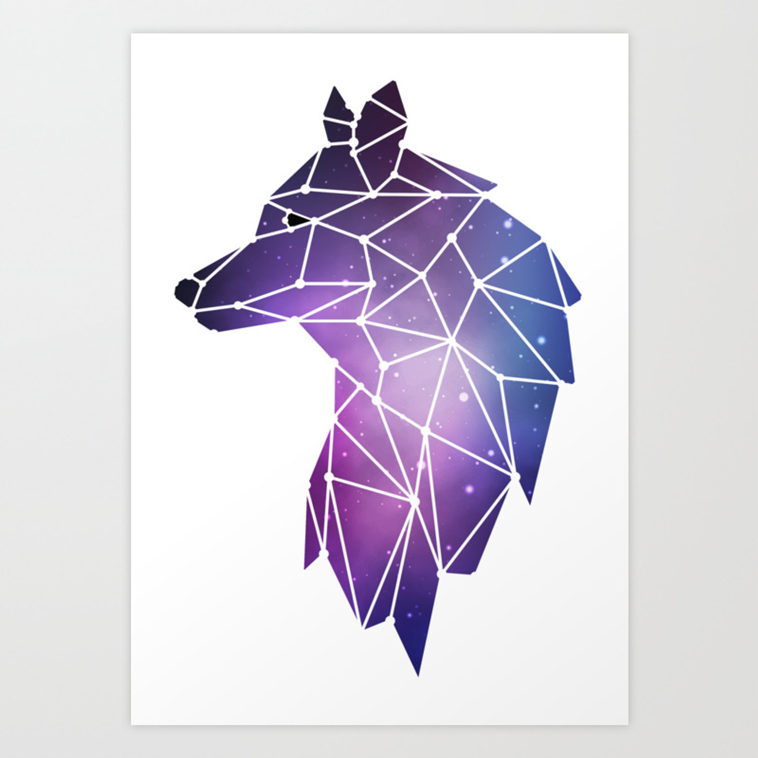 Galaxy Wolf Triangle Wallpapers