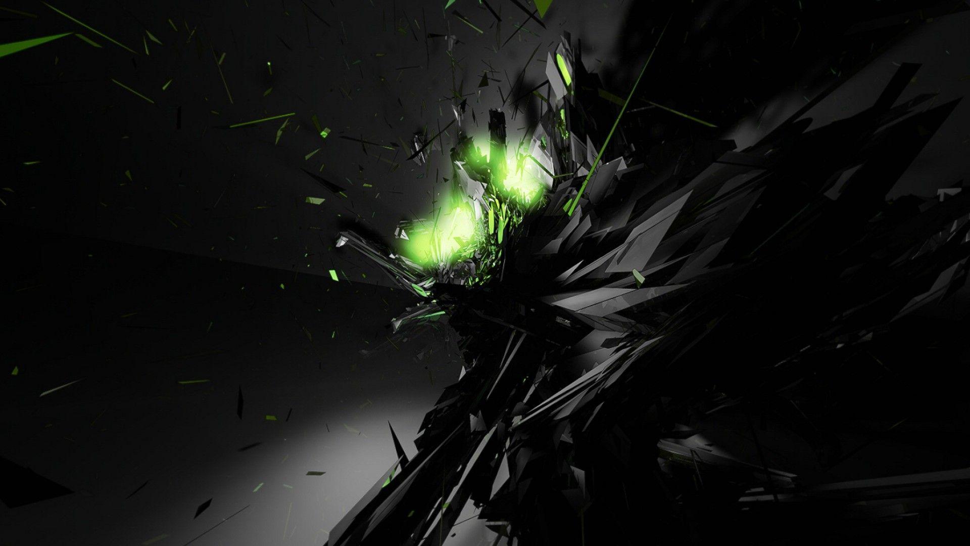 Gaming Black And Green Wallpapers