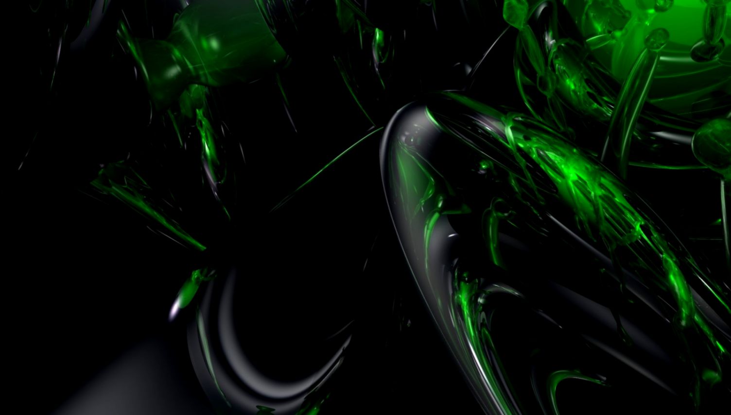 Gaming Black And Green Wallpapers