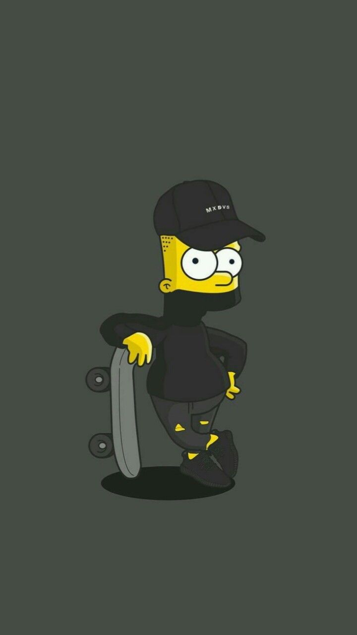 Gangsta Black Bart Simpson Wallpapers