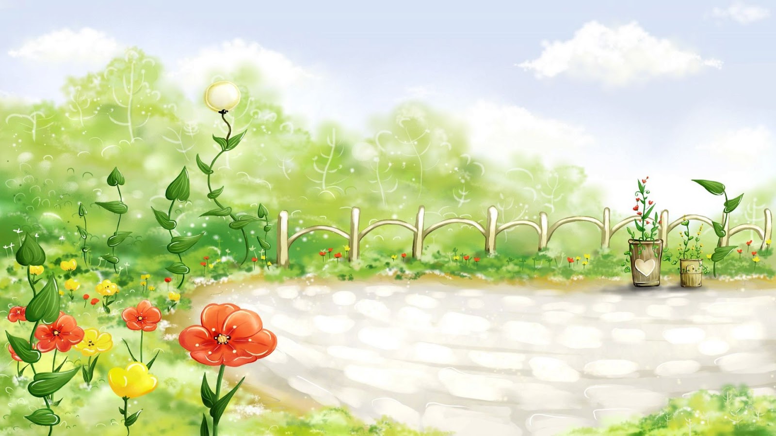 Garden Cartoon Wallpapers