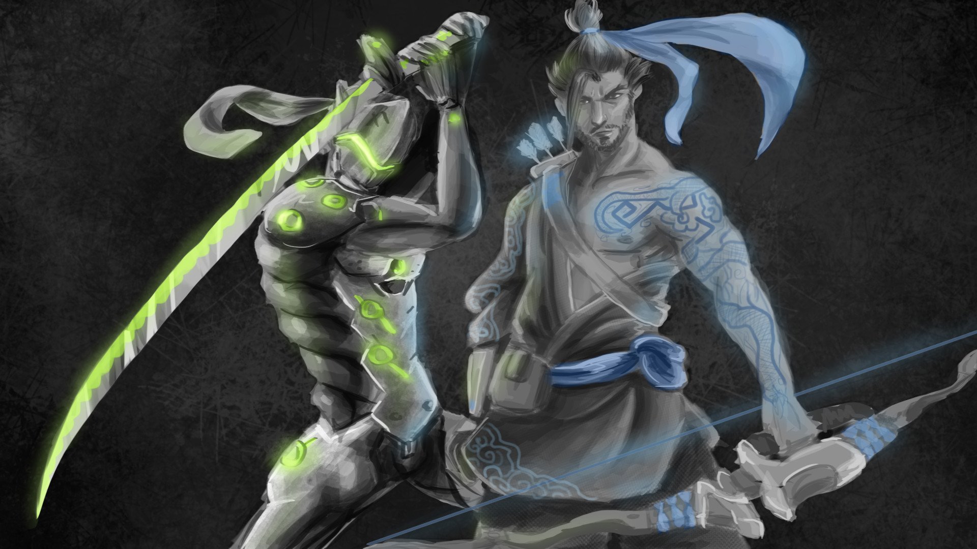 Genji Vs Hanzo Wallpapers