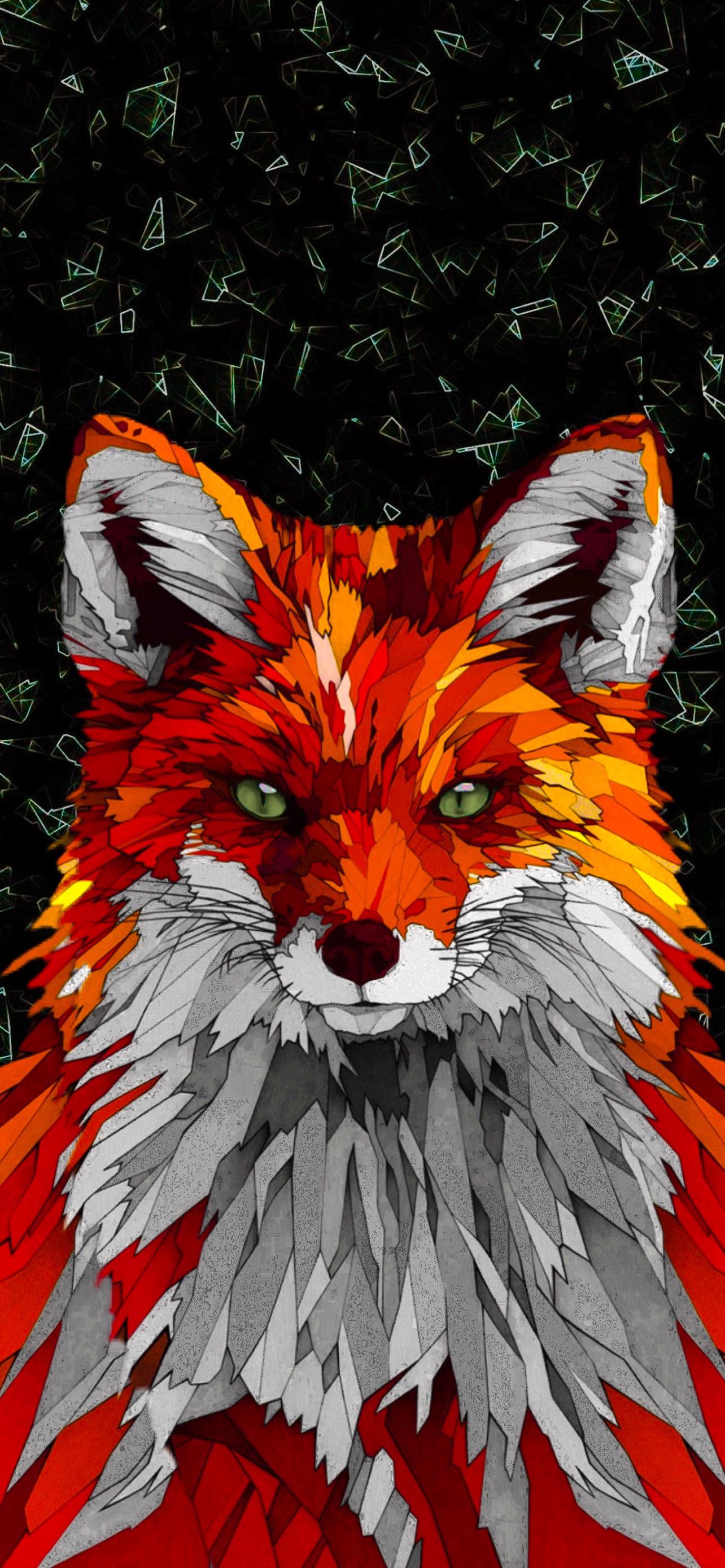 Geometric Fox Wallpapers