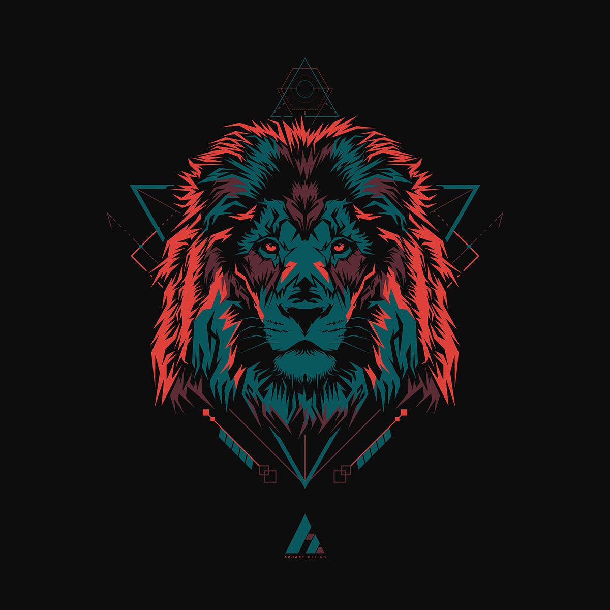 Geometric Lion Wallpapers