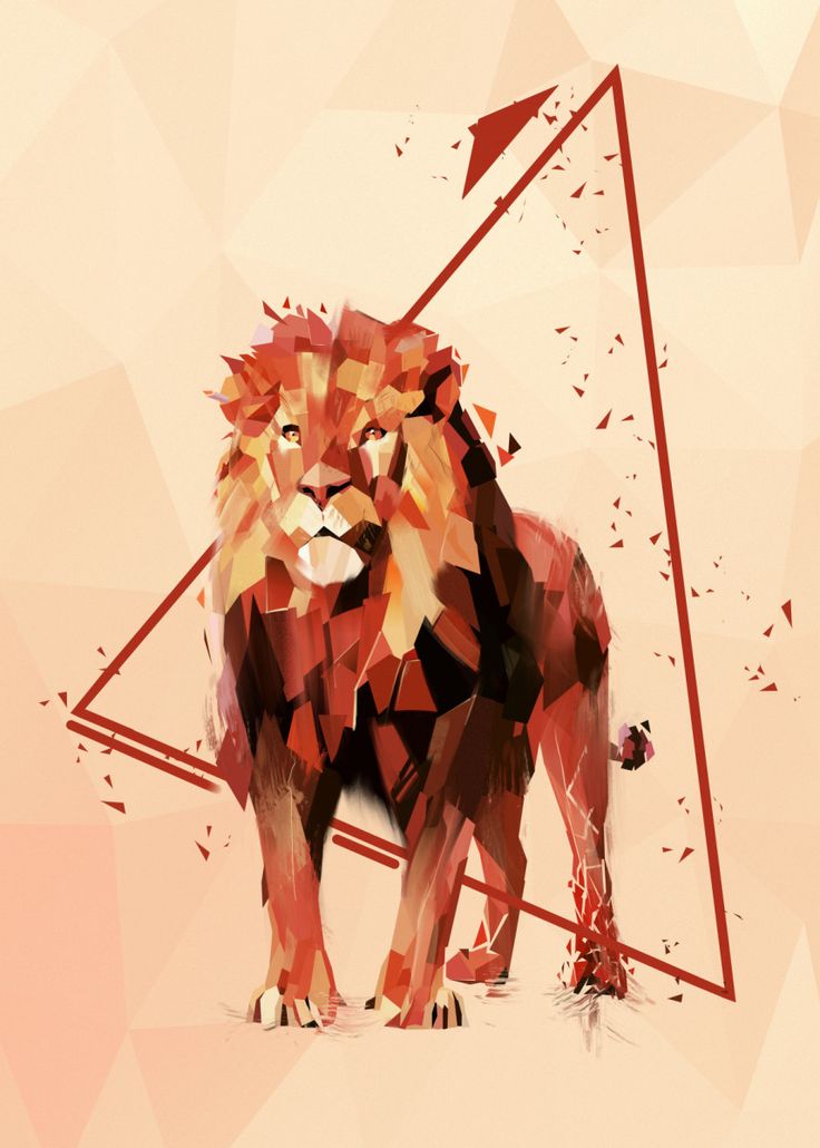 Geometric Lion Wallpapers