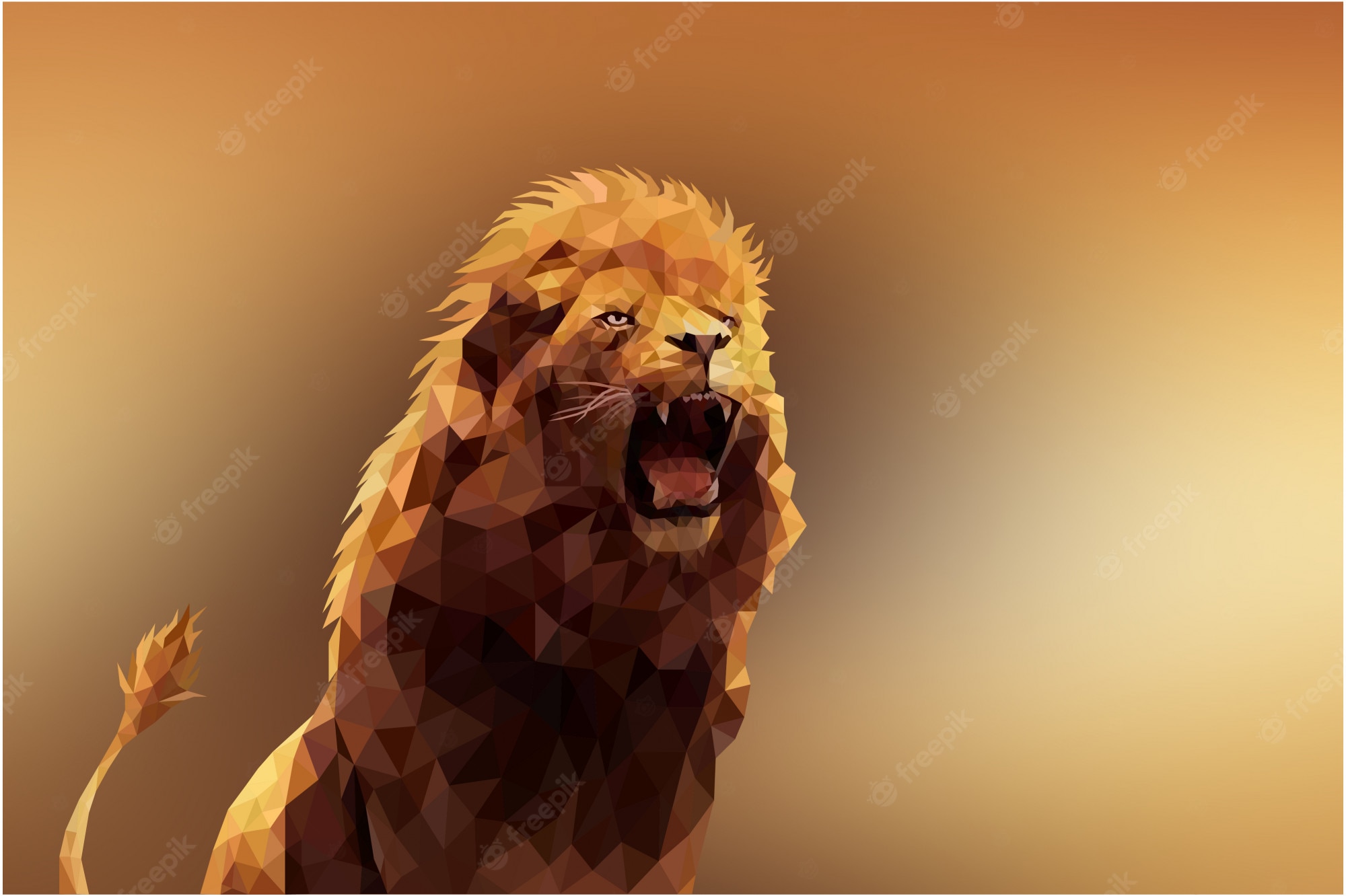 Geometric Lion Wallpapers