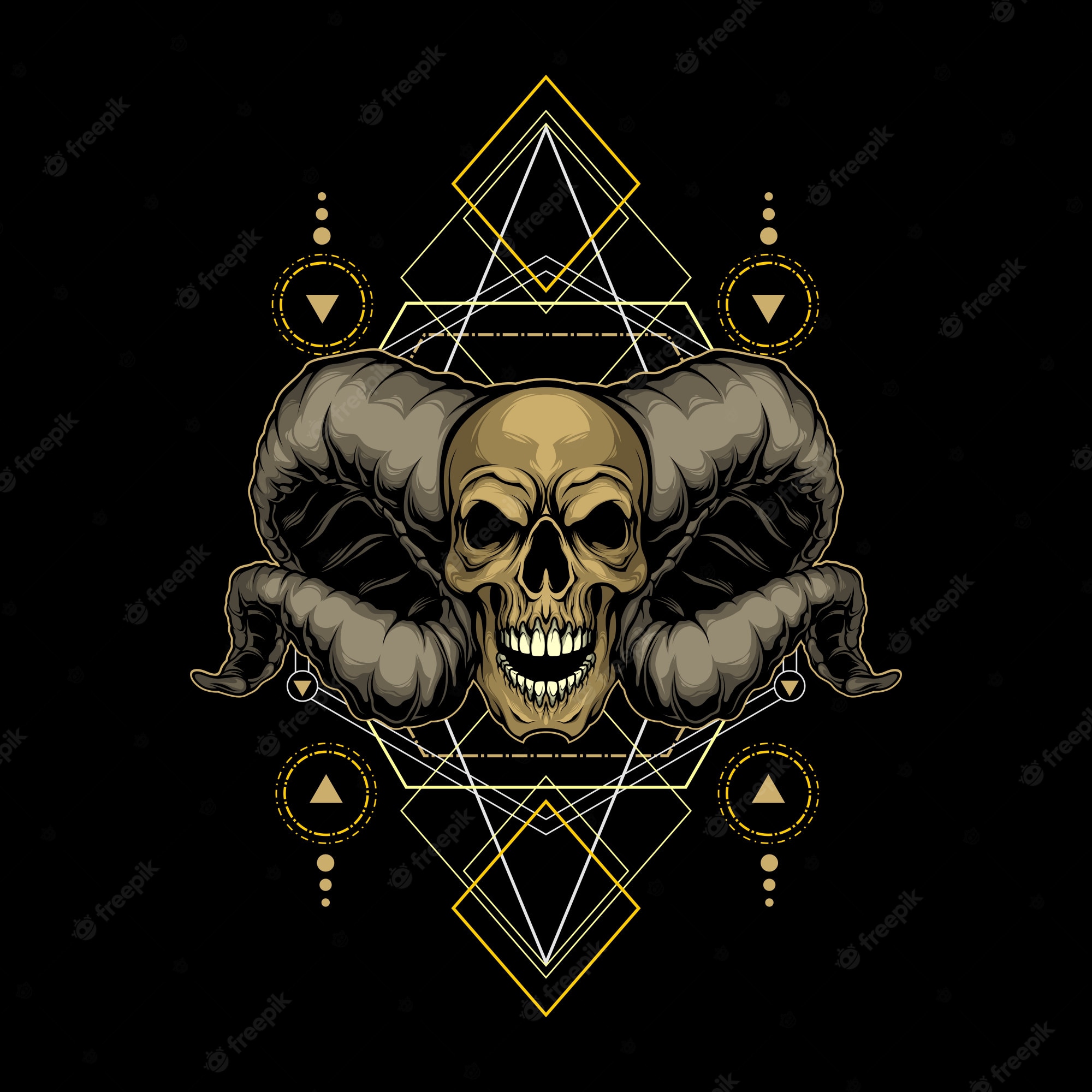 Geometric Skull Wallpapers