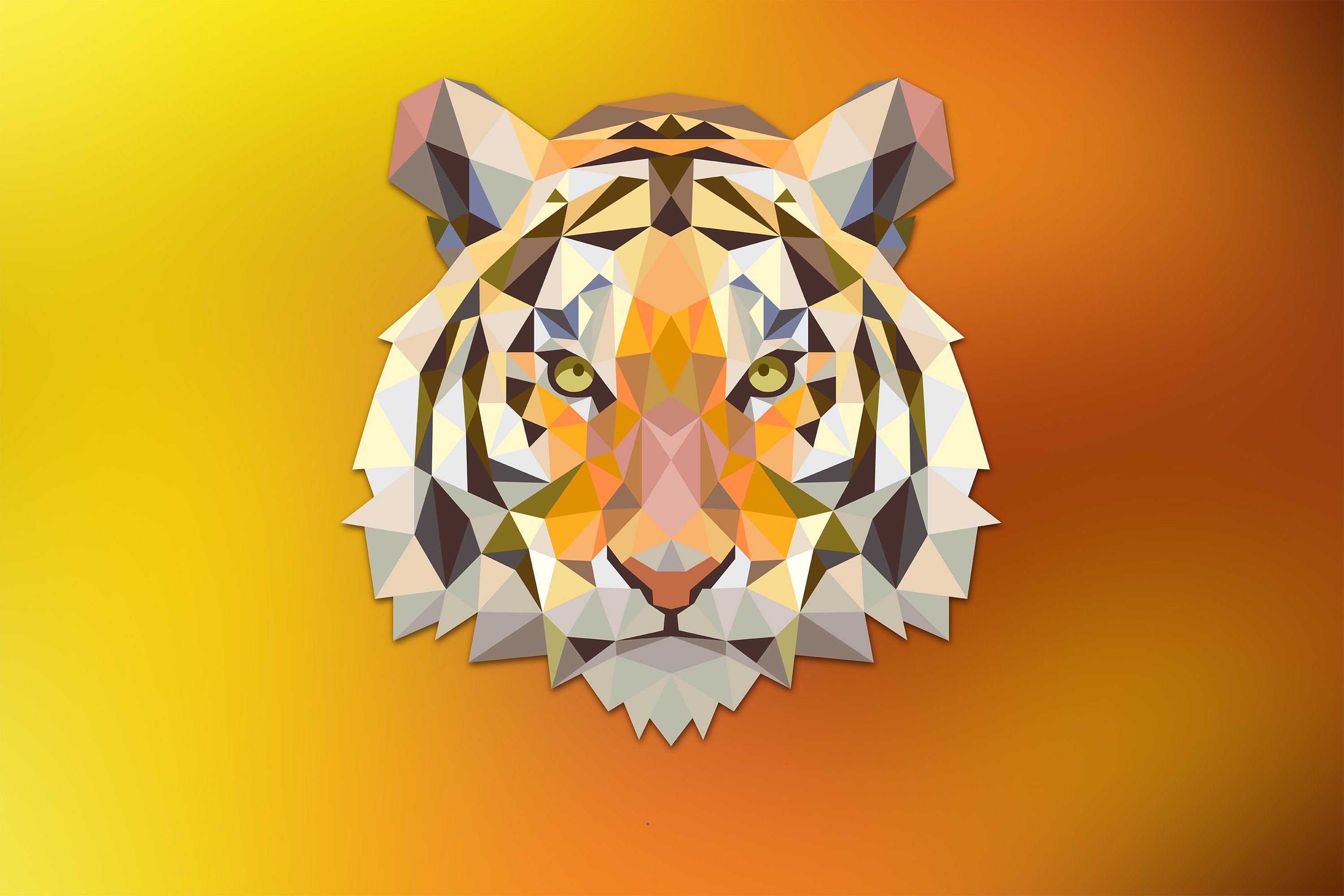 Geometric Tiger Wallpapers