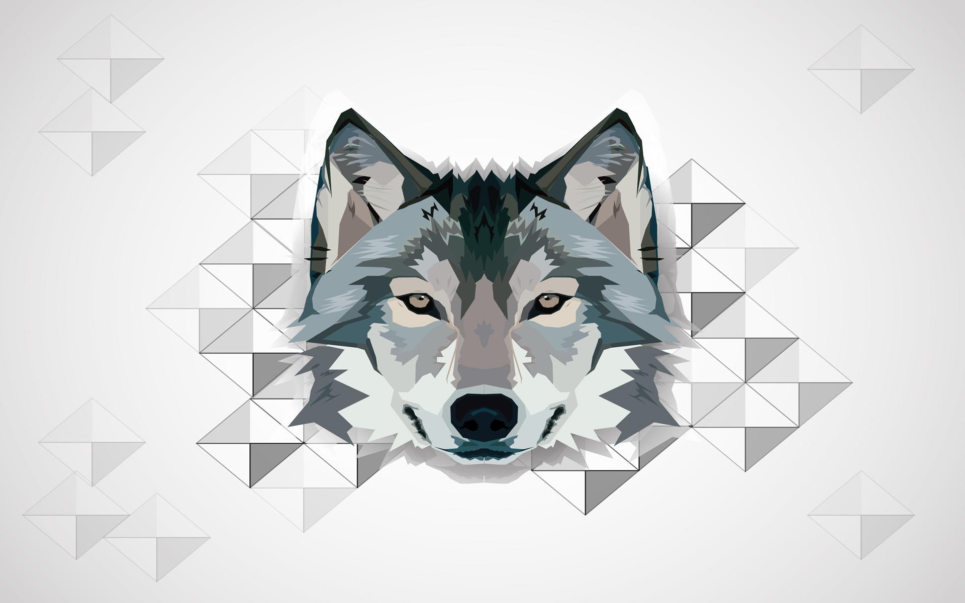 Geometric Wolf Wallpapers