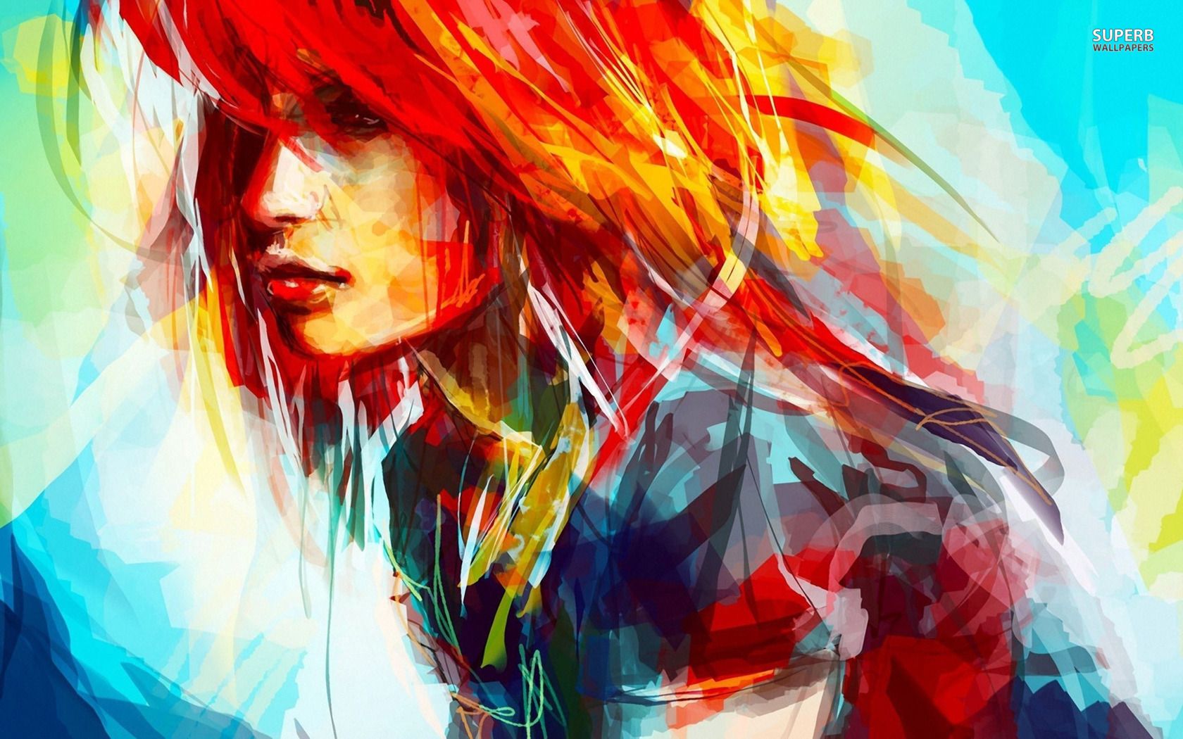 Girl Painting Images Wallpapers