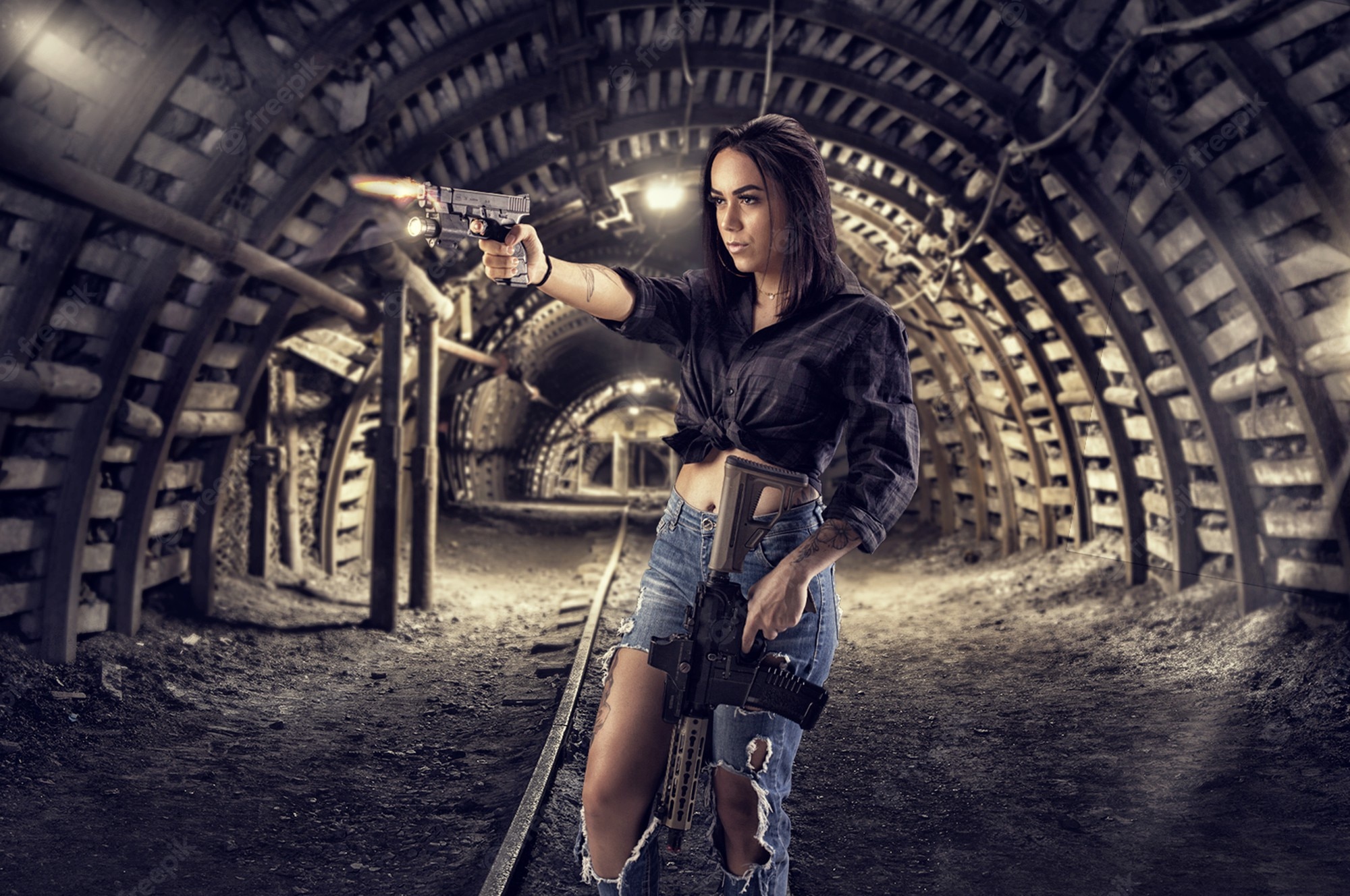 Girl With Guns Wallpapers