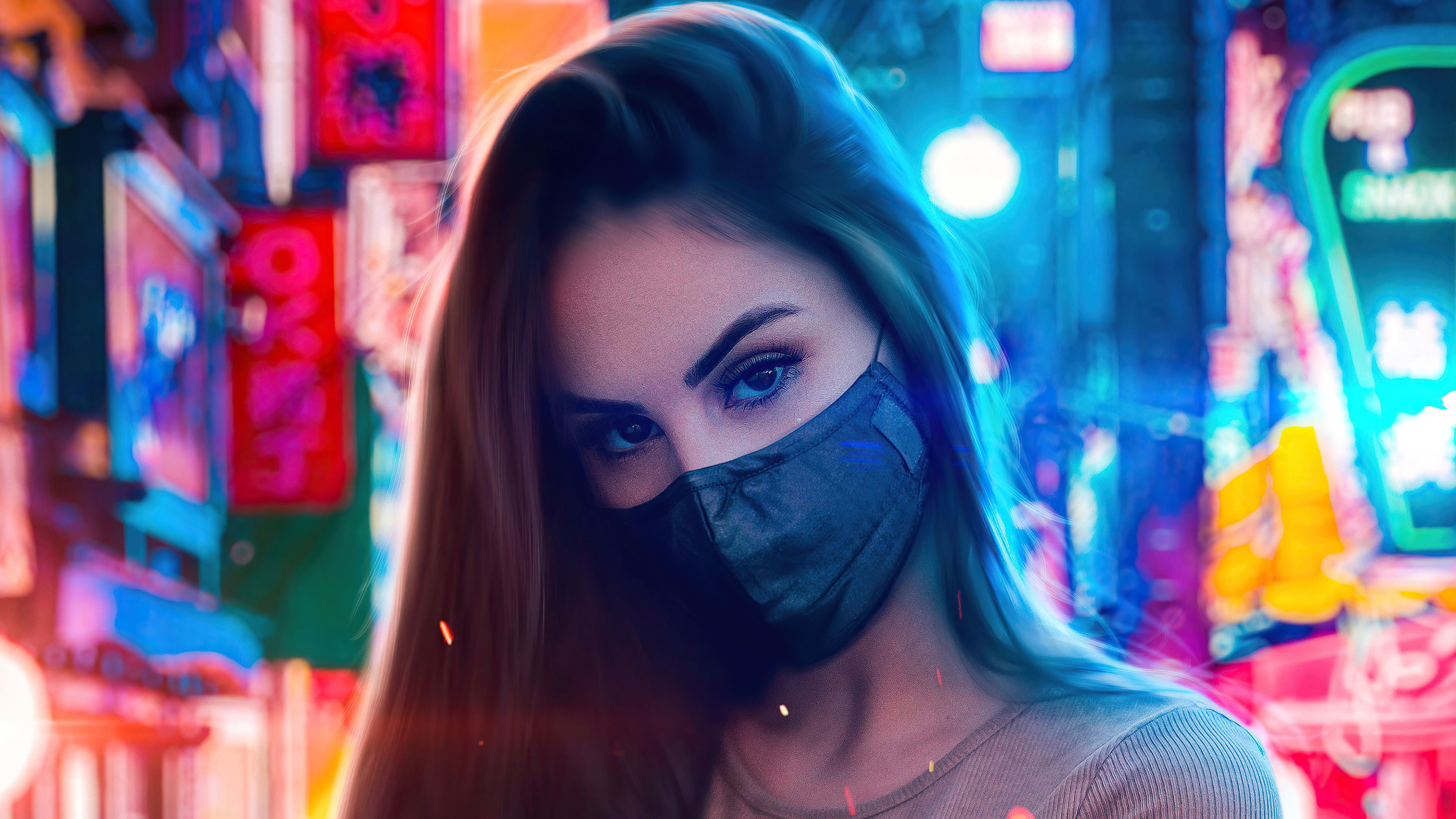 Girls In Mask Wallpapers