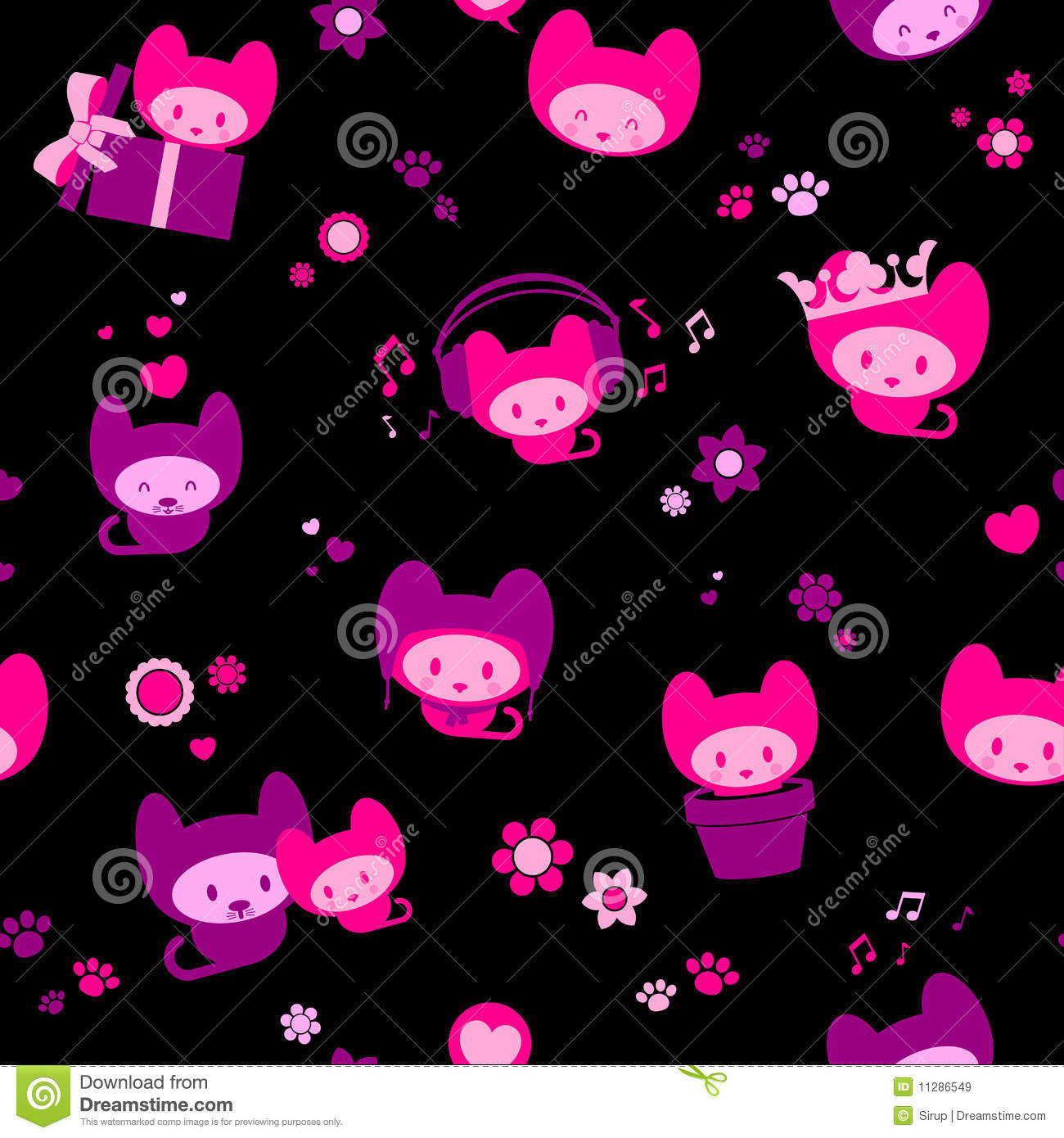 Girly Black And Pink Wallpapers