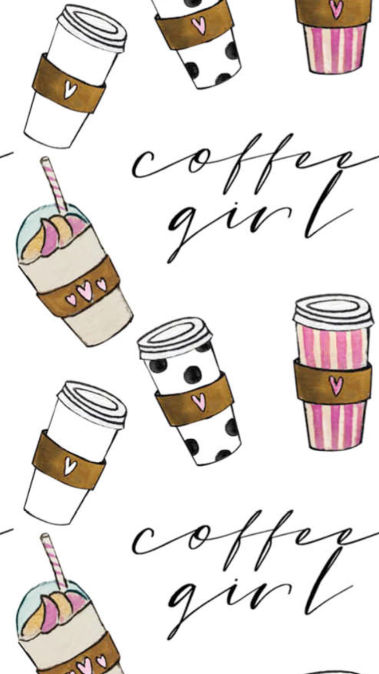 Girly Cute Coffee Wallpapers