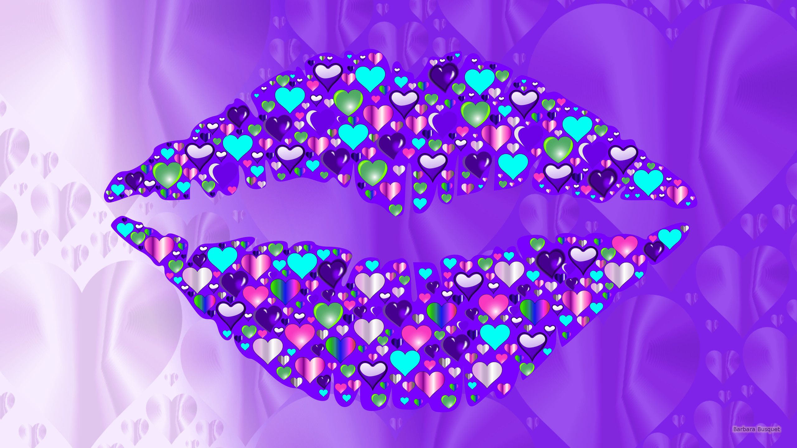 Girly Diamond Lips Wallpapers