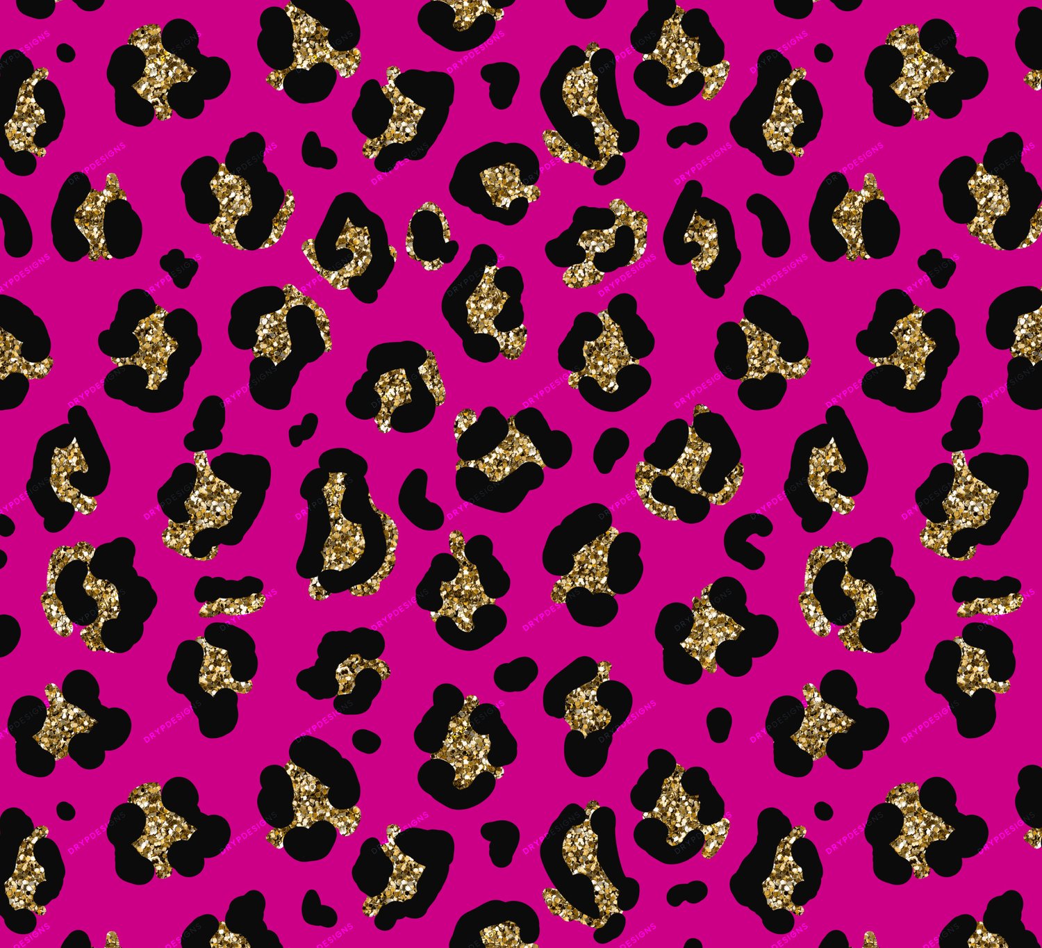 Glitter Leopard Print Wallpapers