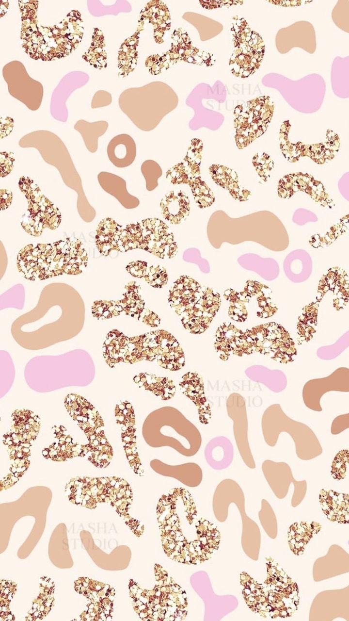 Glitter Leopard Print Wallpapers