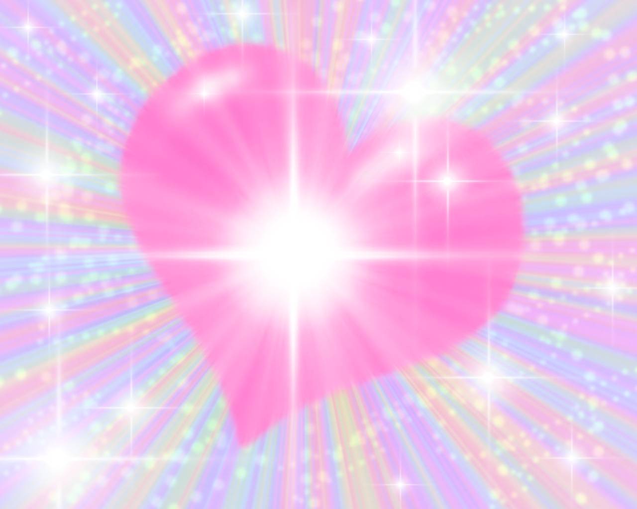 Glitter Pink Heart Wallpapers