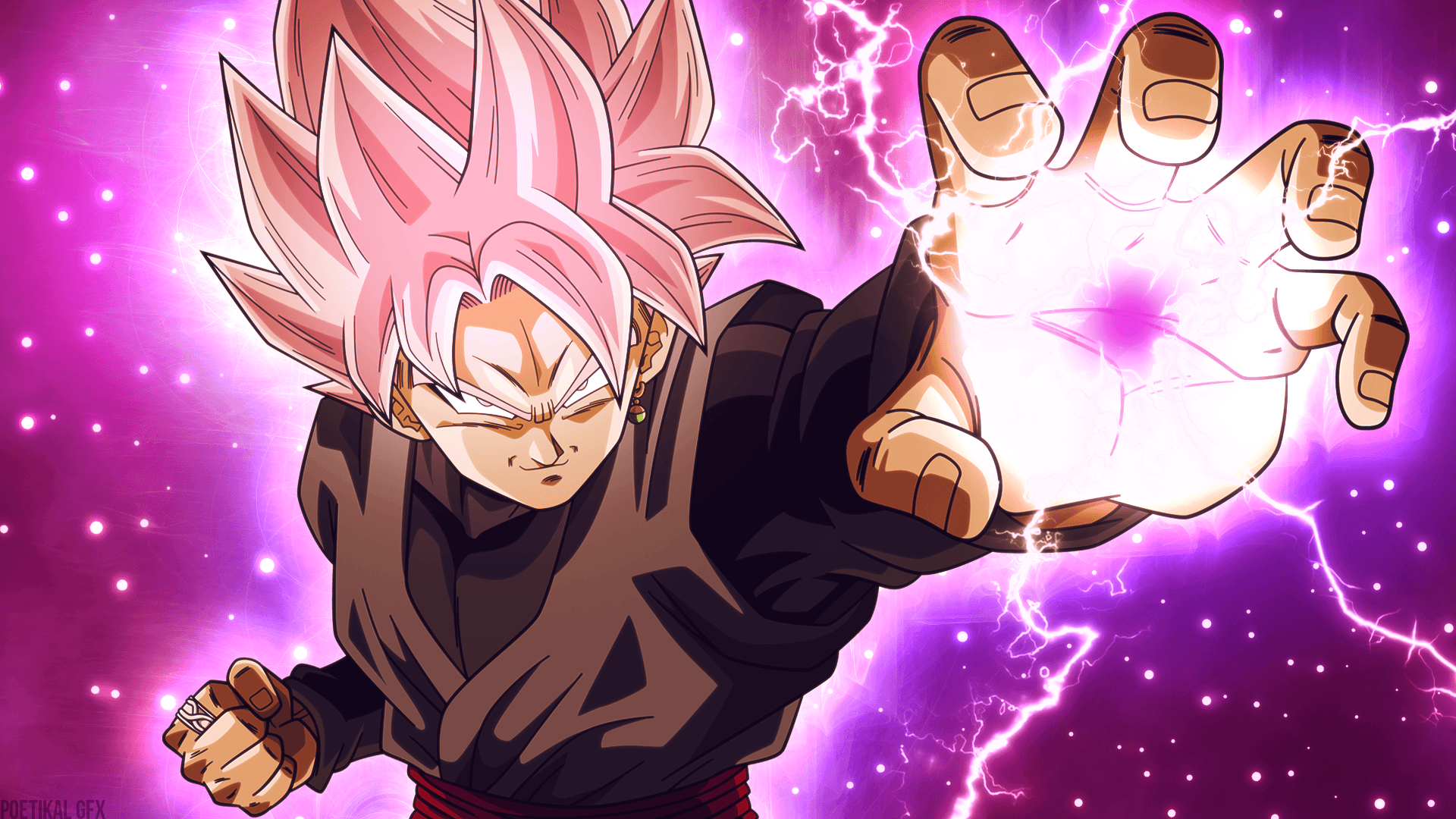 Goku Black Rose Transparent Wallpapers