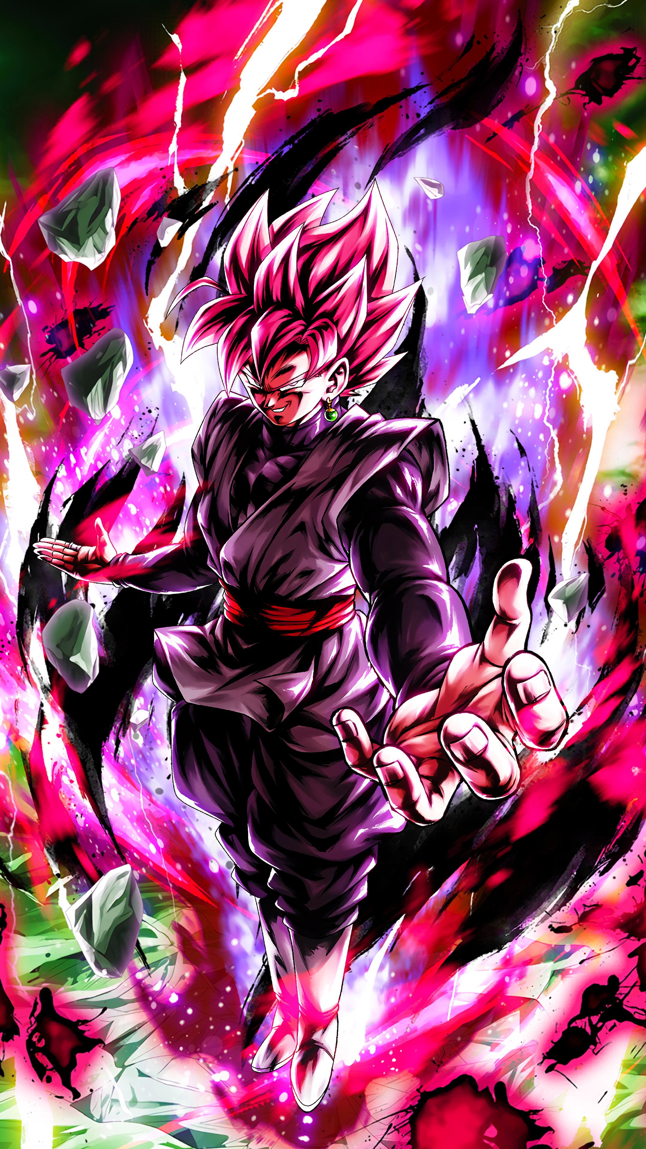 Goku Black Rose Transparent Wallpapers