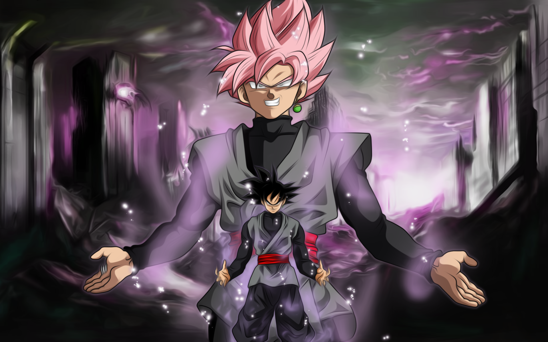 Goku Black Rose Transparent Wallpapers