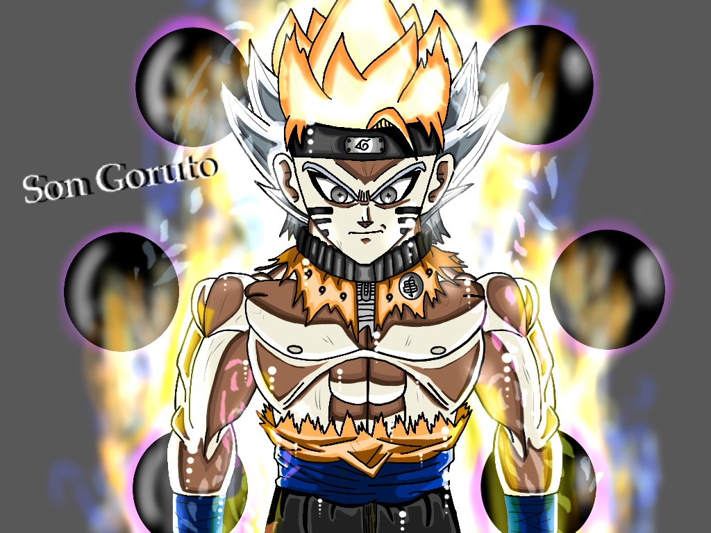 Goku Fused With Naruto Wallpapers