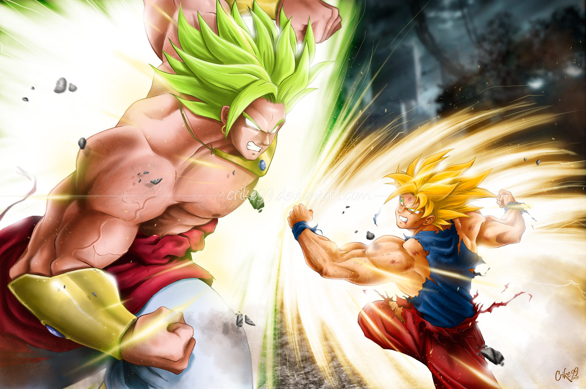 Goku Vs Broly Wallpapers