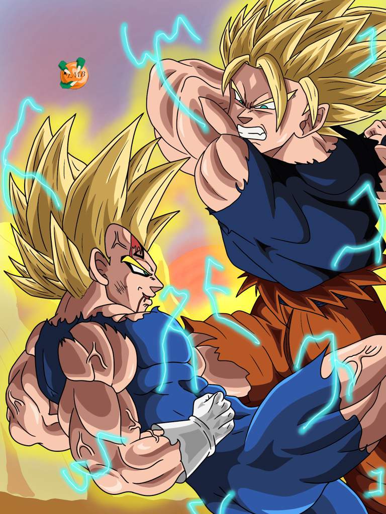 Goku Vs Majin Vegeta Wallpapers