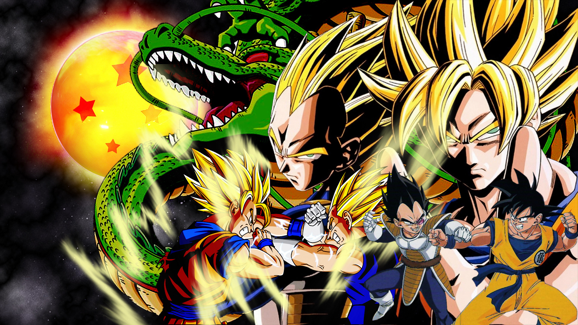 Goku Vs Majin Vegeta Wallpapers