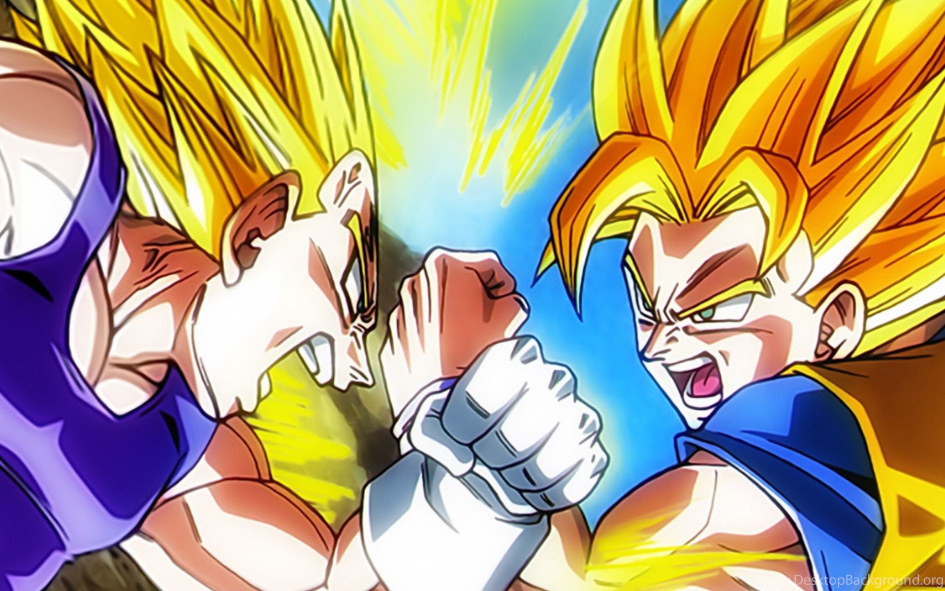 Goku Vs Majin Vegeta Wallpapers