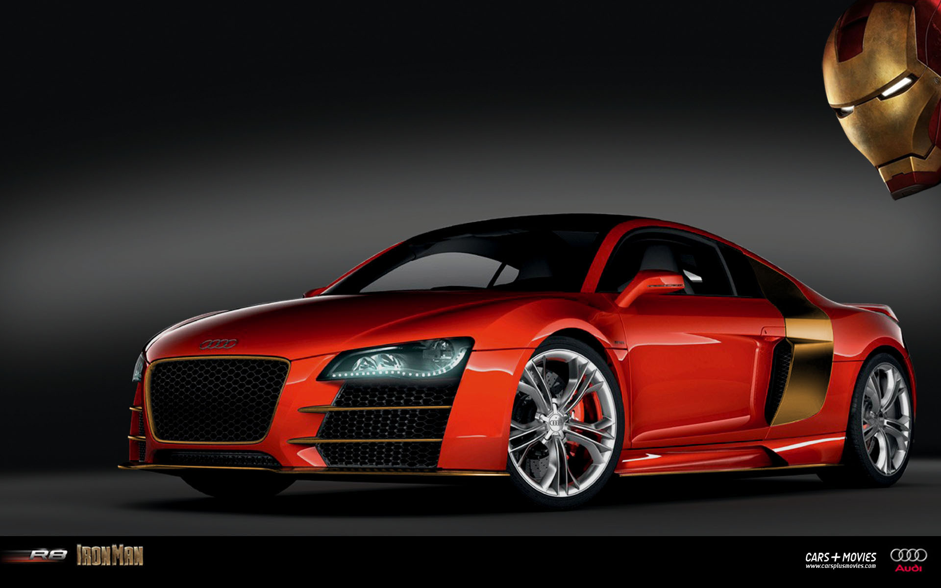 Gold Audi R8 Wallpapers