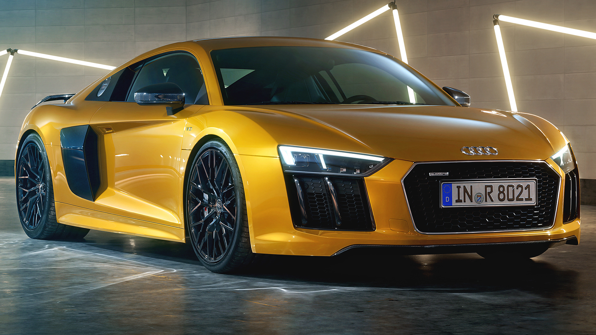 Gold Audi R8 Wallpapers